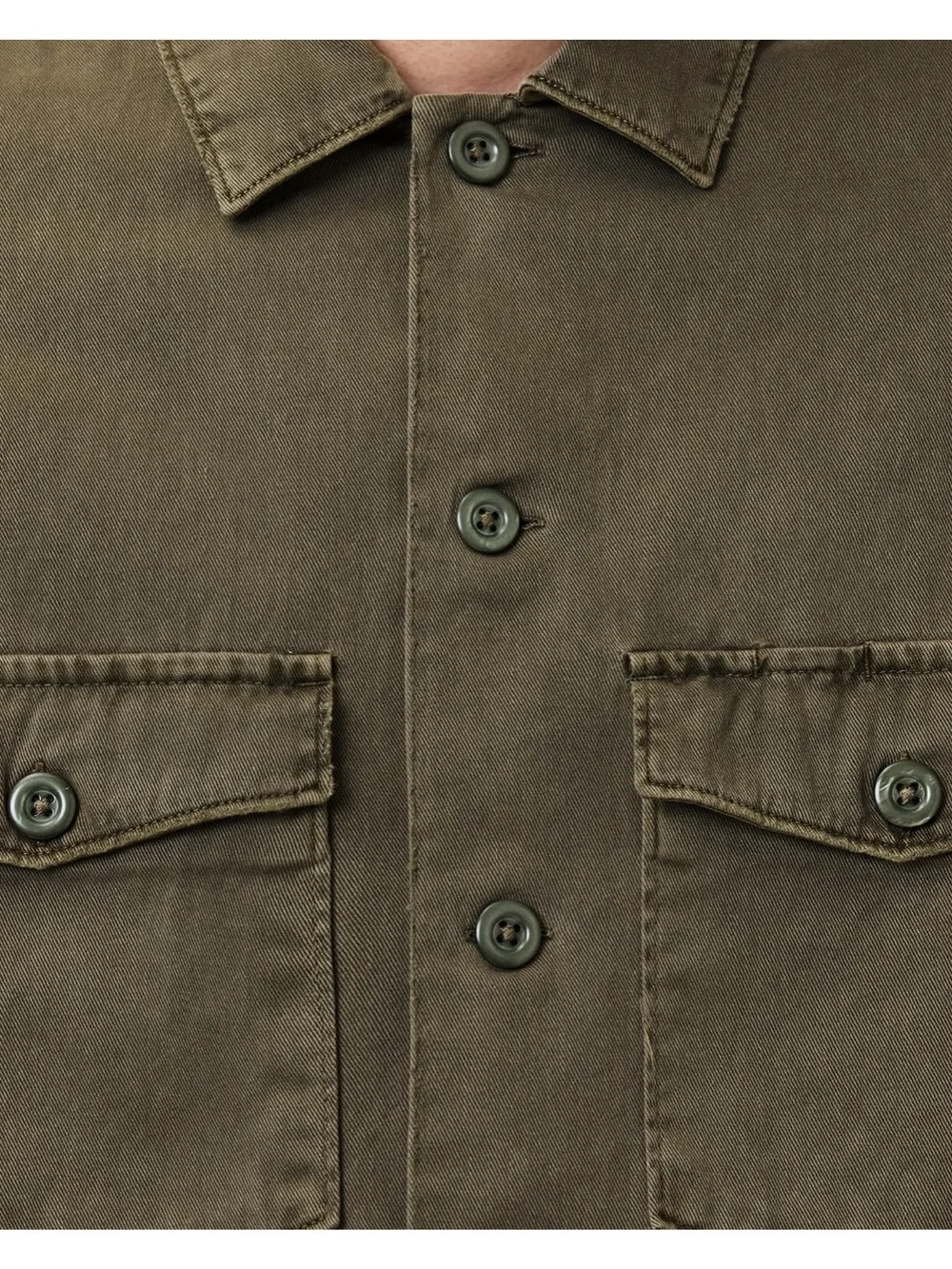 Men's All Saints SPOTTER SLIM FIT OVERSHIRT Cargo Green size xl